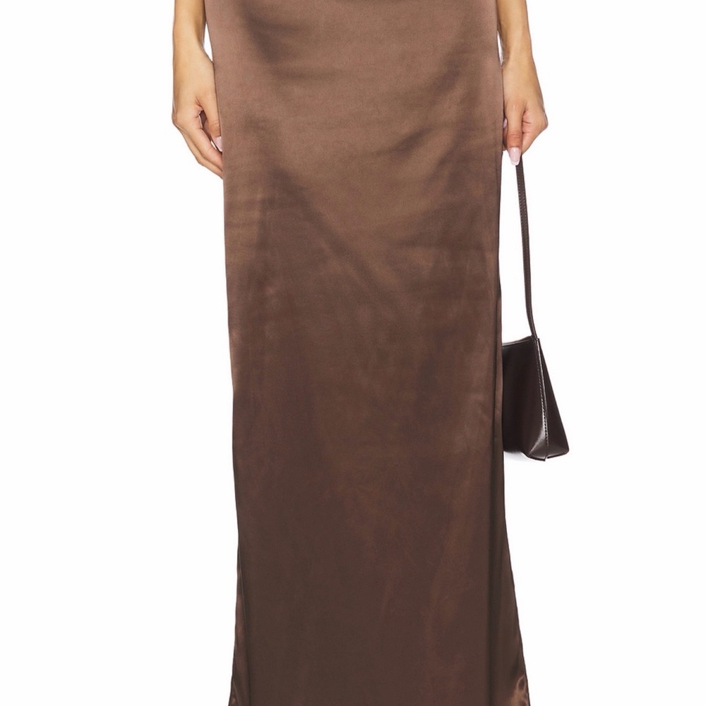 Revolve Elenor Maxi Skirt XS Brown - Picture 5 of 9